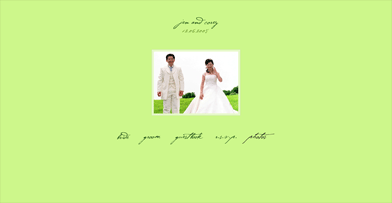 Sweet Pea - Sage Wedding Website Design